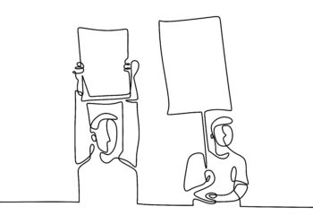 Avec ma p’tite pancarte…