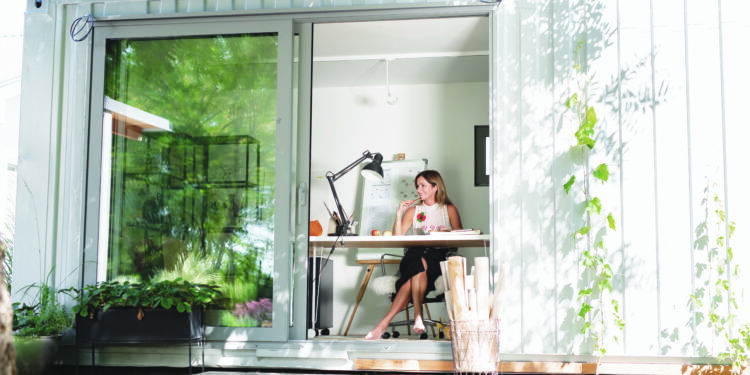 Mon bureau dans le jardin