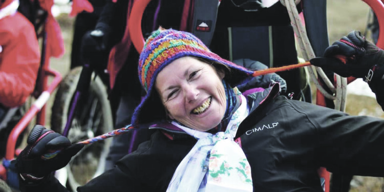 Une femme qui avance