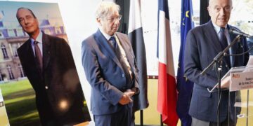 À Metz, inauguration de la rue Jacques Chirac en présence d’Alain Juppé