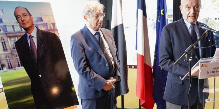 À Metz, inauguration de la rue Jacques Chirac en présence d’Alain Juppé