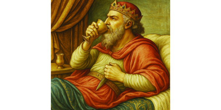 Illustration de Mithridate VI, roi du Pont, connu pour s’être immunisé au poison en s’en administrant chaque jour.