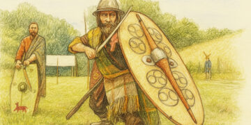 Campement gaulois au Musée du Sel de Marsal pendant la Fête Gauloise 2025