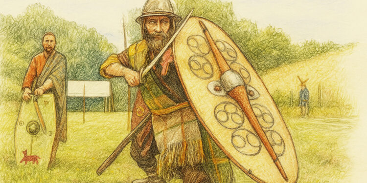 Campement gaulois au Musée du Sel de Marsal pendant la Fête Gauloise 2025