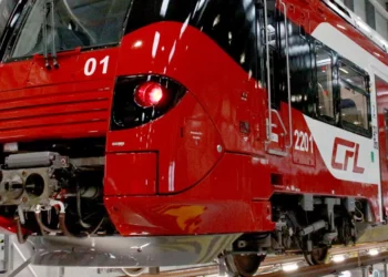 Train CFL à deux niveaux utilisé sur la ligne TER Metz-Luxembourg pour renforcer la capacité en heures de pointe.