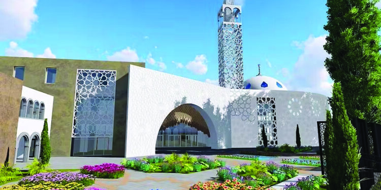 Future Grande mosquée de Metz : vue du projet de construction boulevard de la Défense