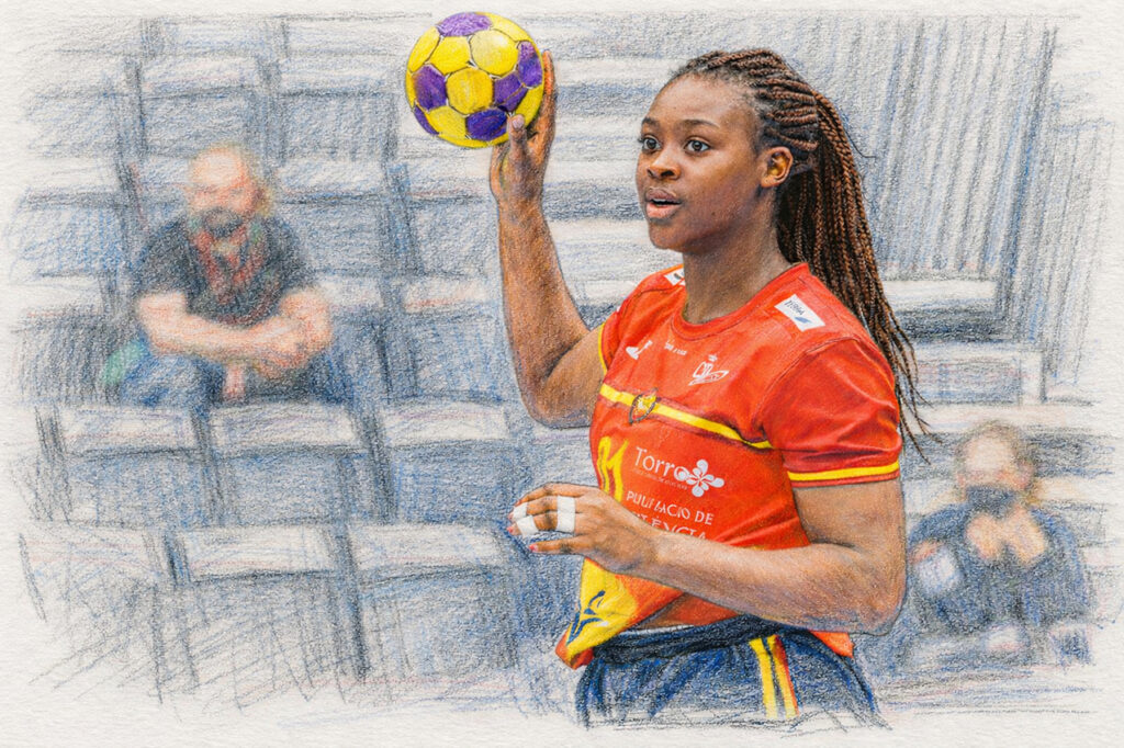 Lyndie Tchapet Defo, pivot espagnole recrutée par Metz Handball