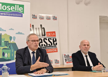 Patrick Weiten, Président du Conseil départemental de la Moselle, lors de sa conférence de presse