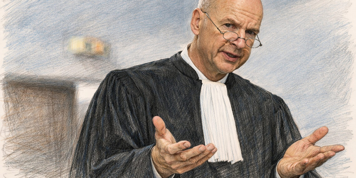 François Saint-Pierre, avocat pénaliste, lors d’une conférence sur les réformes de la Justice à Metz