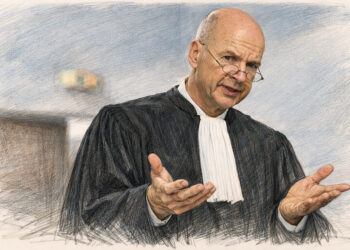 François Saint-Pierre, avocat pénaliste, lors d’une conférence sur les réformes de la Justice à Metz