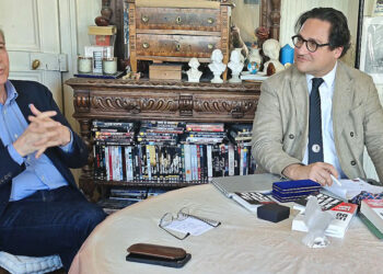 Jean-François Gayraud en conférence à Metz aux côtés de Stéphen Duso lors d’une rencontre du Cercle Duso-Bauduin
