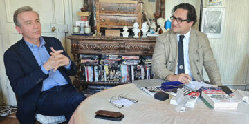 Jean-François Gayraud en conférence à Metz aux côtés de Stéphen Duso lors d’une rencontre du Cercle Duso-Bauduin