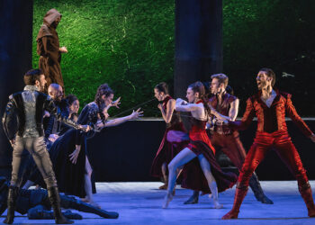 Scène du ballet Roméo et Juliette de Sergueï Prokofiev interprété par le Ballet de l’Opéra-Théâtre de l’Eurométropole de Metz dans le cadre de la saison 2026-2027 hors les murs.