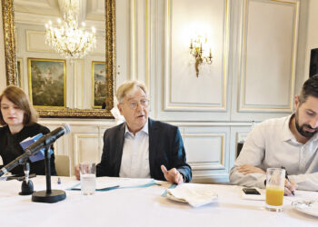 François Grosdidier lors de sa conférence de presse de rentrée à Metz