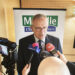 Patrick Weiten lors de la conférence de presse du Conseil départemental de la Moselle