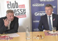 Franck Leroy, Président de la Région Grand Est, lors d'un échange avec la presse